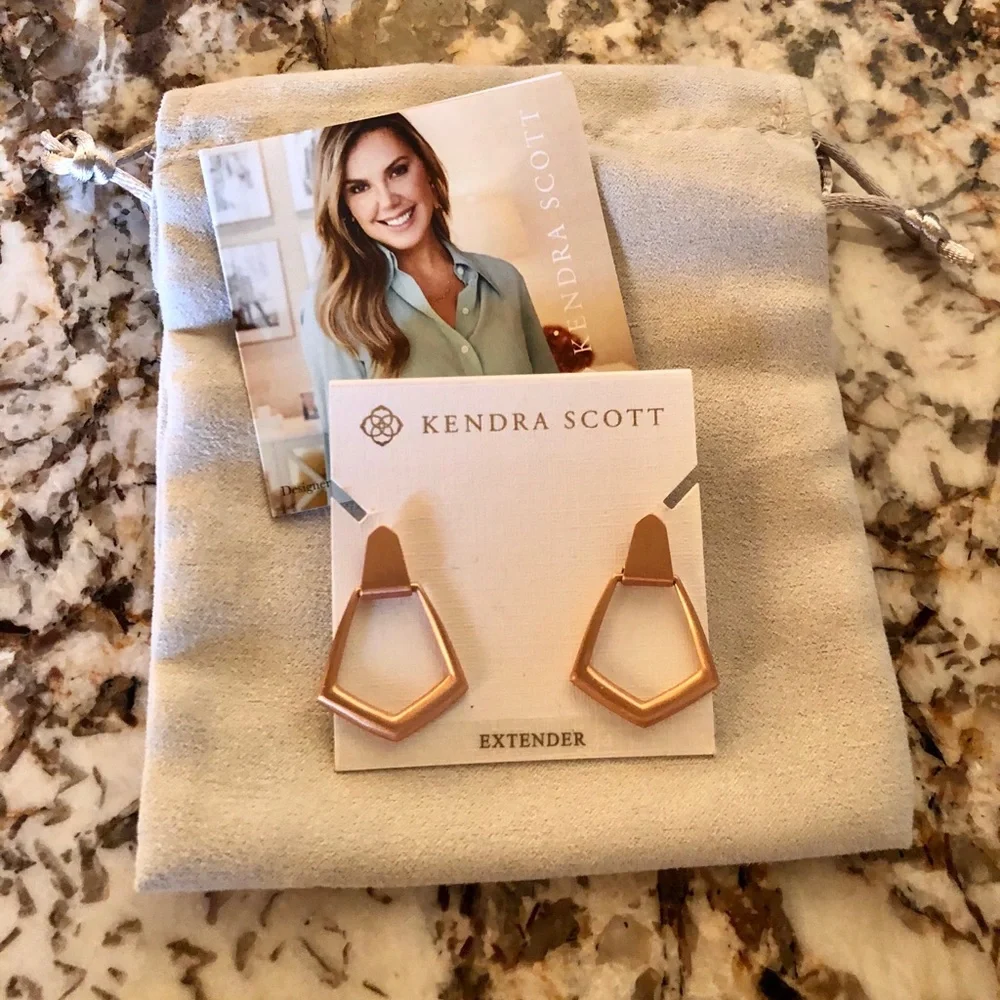 KS “Paxton” Hoop Earrings - Rose Gold - Picture 3 of 4